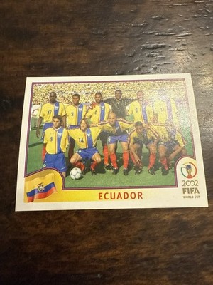 514 Team Ecuador - Panini FIFA World Cup 2002 BLACK BACK