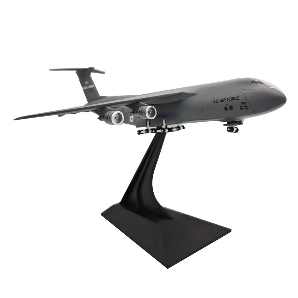 18.5cm 1/400 USAF For Lockheed C-5 Transport Aircraft Model Souvenir Gift - Image 3 of 4