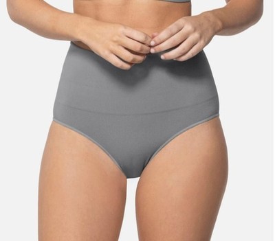 UNDEROUTFIT Smoothing at Waste Brief Stone Large Style #308 NWOT Gray