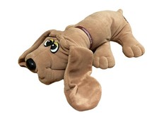 Vintage Pound Puppy 1985 18" w/ Collar Light Brown Floppy Ears Tonka plush toy