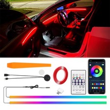 2pcs Led Rgb Interior Neon Light Trim Glow Ambient Light For Honda Civic Accord 2pcs Led Rgb Interior Neon Light Trim Glow Ambient Light For Honda Civic Accord