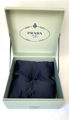 Empty Prada Milano Infusion D'Iris Gift Box Only - Light Green Textured Box