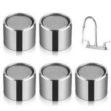 5 Pcs Bathroom Sink Aerator, Filter Kitchen Faucet Aerator with Brass Shell, ...