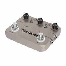 Rowin Guitar Looper Pedal W/ 2 Footswitch 11 Playback Types 10-Minute Recording
