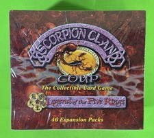Scorpion Clan Coup Legend of the Five Rings Starter Decks Booster Box Sealed