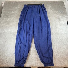 Vintage 90s Nike Team Sports Track Pants Men's XL Blue Mesh Lined Windbreaker