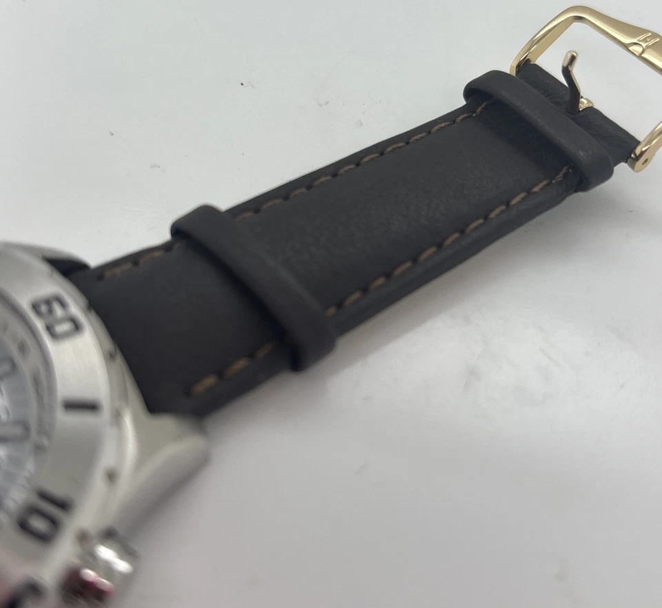 Invicta 7376 Signature Men's 45MM Skeleton Back Chrono Leather Strap Watch 20 - Image 3 of 4