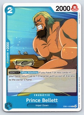 One Piece - EB01-026 Prince Bellett - C - US Seller