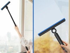 EHOMGUI Shower Squeegee for Glass Door Wiper Scraper Cleaner with Telescopic Han