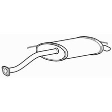 Quality Rear Exhaust Silencer Back Box for Honda FR-V CDTi N22A1 2.2 (2005-2010)
