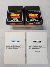 Donkey Kong Junior Jr  For Colecovision (Coleco Vision) Cart And Manual