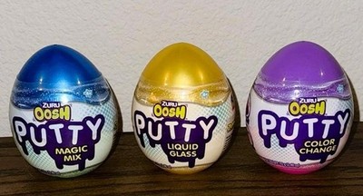 NEW Zuru Oosh Putty Magic Mix Eggs Magic Mix  Liquid Glass Color Change Set of 3