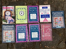 Original Vintage Patchwork Patterns, Quilt, Stencil, Booklet Lot