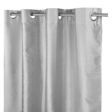 TENDA SHAY in tinta unita GRIGIO PERLA cm. 140X290 CONFEZIONATA