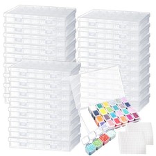 26 Pack 728 Slots Diamond Painting Storage Containers Bulk,Bead Organizer Box...
