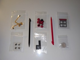 Nintendo 3DS XL Shell Replacement Original OEM Red Black White Restoration Kit