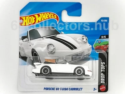 Hot Wheels - Porsche 911 Turbo Cabriolet (White) - Drop Tops 3/5 - 52/250 - 2026