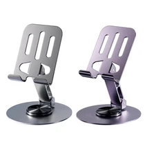 Universal Metal Desk Tabletop Phone iPad Tablet Stand Holder Foldable Adjustable
