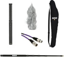 Rode NTG2 Multi-powered Shotgun Microphone Boompole Bundle