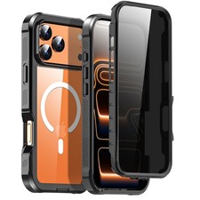 Case For iPhone 17 Pro Max Air 17 Built-In Tempered Glass Screen Protector Cover