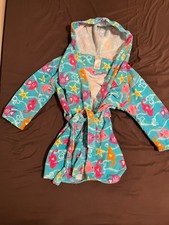 Kids Soft Towel Hooded Robe Cotton Swim Robe for Girls L 10-12 Years