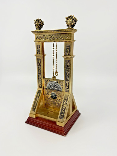 Vintage SkyMall Noble Collection Gold Plated Cigar Guillotine Cutter