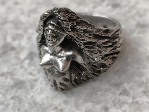 Seltener Piraten-Biker-Wippe massiver Ring, Handarbeit, Silber 925, 26g - Bild 17 von 19