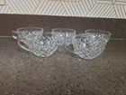 Set of 5 Waterford Anchor Hocking Waffle Clear Depression Coffee or Punch Cups