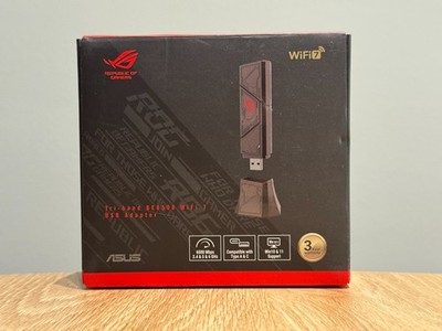ASUS ROG USB-BE92 Tri-Band BE6500 WiFi 7 USB Adapter, 6GHz Band, Support 4096-QA