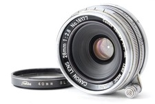 ⏯️ Exc+5 Canon 28mm f2.8 MF Lens for LTM L39 Leica Screw Mount From JAPAN