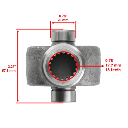2x Front Drive Shaft Yoke with U-Joint for Yamaha Kodiak 450 YFM450 2003 - 2006 - Picture 2 of 8