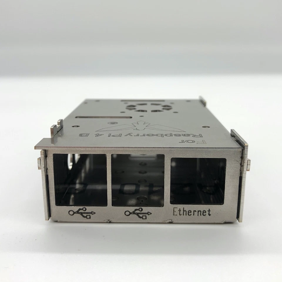 Custodia Din Raspberry Pi 3B Acciaio Inox Industriale - Imagen 2 de 4