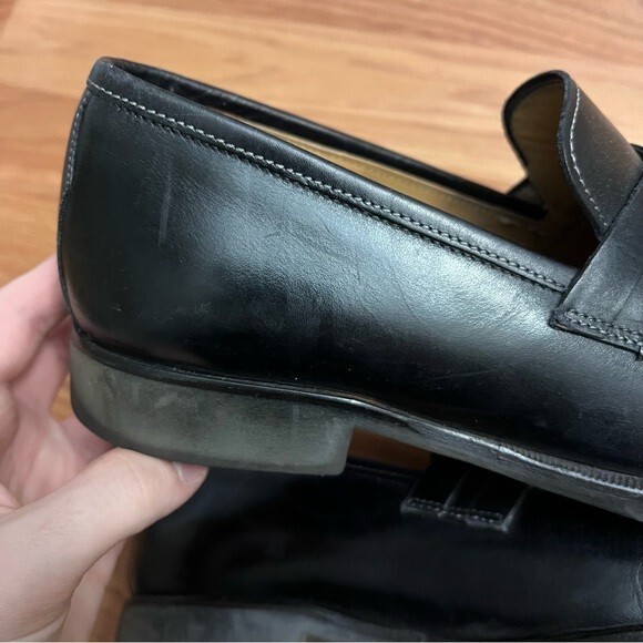 DI Bianco Mens Genuine leather Loafers Size 8 Black Dress  display picture 2