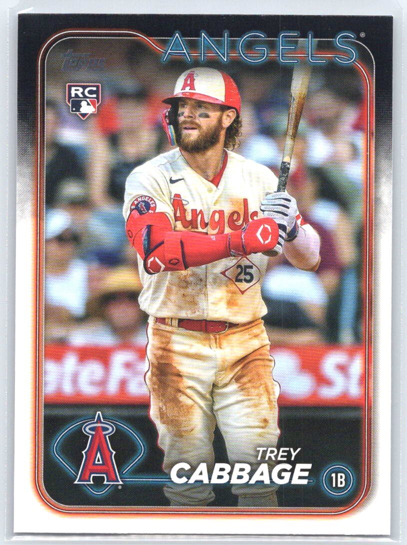 2024 Topps Trey Cabbage #321 Rookie RC Los Angeles Angels
