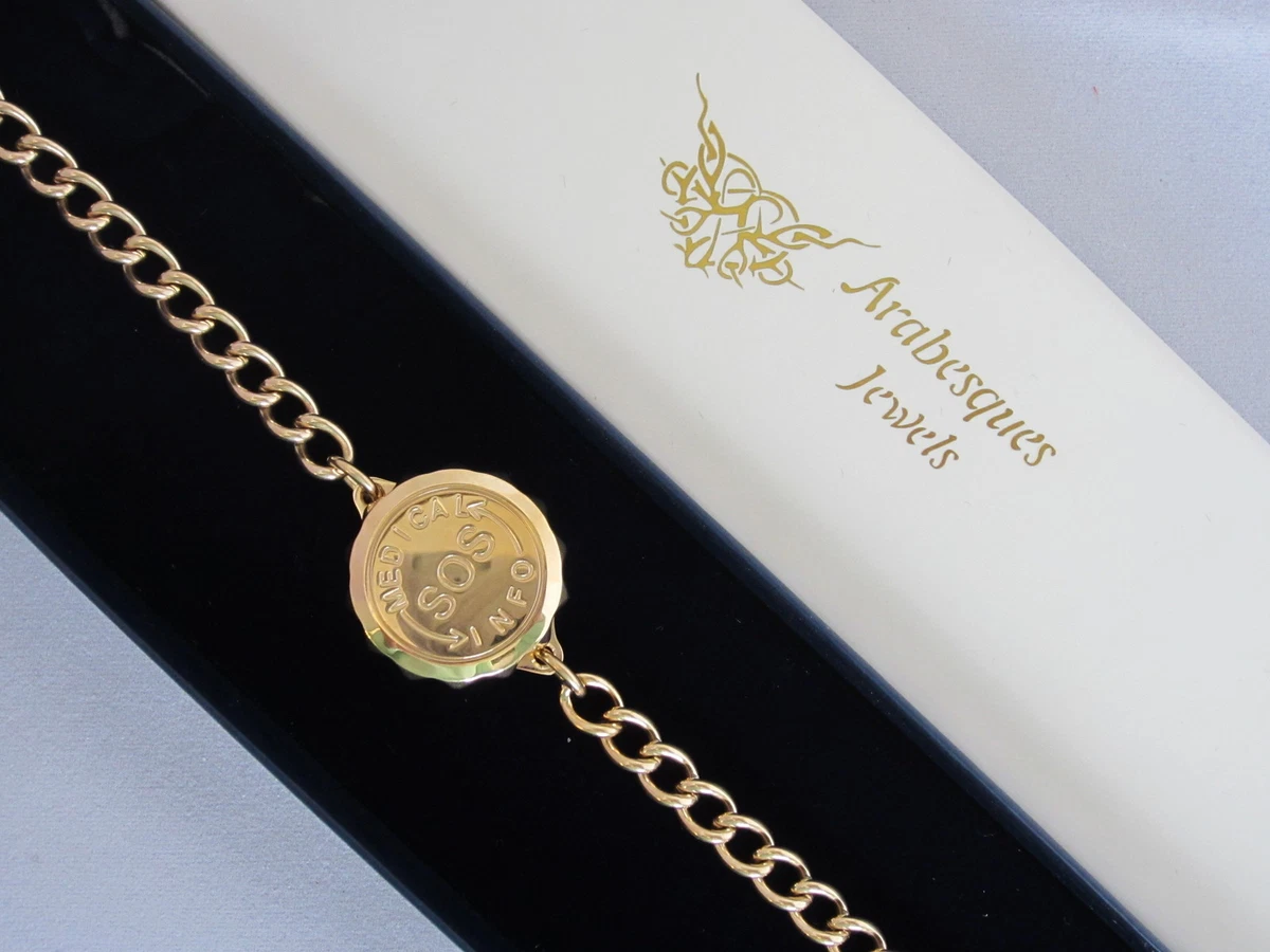 Gold outlet sos bracelet