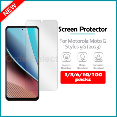 1-100 Lot LCD Clear Screen Protector for Phone Motorola Moto G Stylus 5G (2023)
