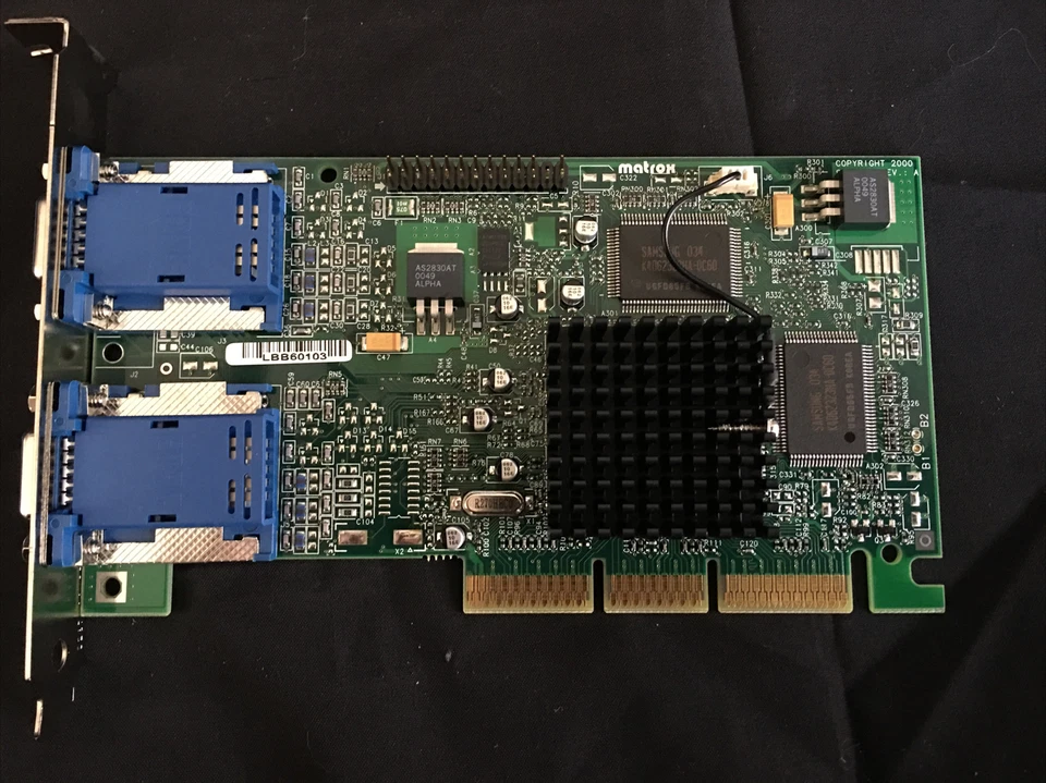 HP D7518A, 5065-4263 G45+MDHA16D/OE6 MATROX G450 Dual Head 16MB AGP VGA CARD NIB - Image 3 of 4