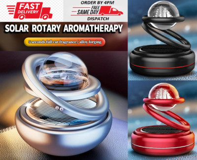 Solar Power Auto Car Rotate Aroma Lufterfrischer Parfüm Diffusor Home Decor Neu