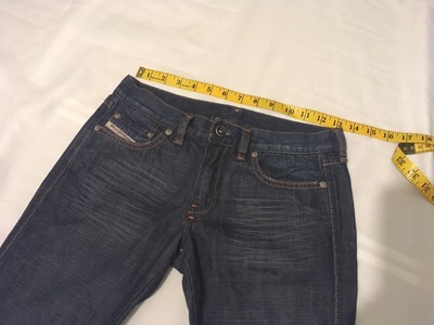 Jeans Diesel - Taille UK W25 L28 (tour De Taille 25, Longueur Intérieure 28) - Bleu - Occasion Très Bon état