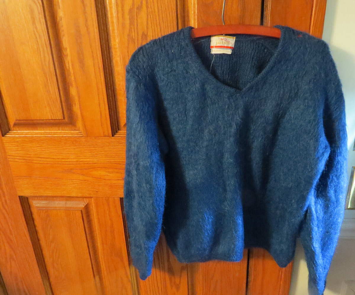 Vintage 60s Jantzen Mens Mohair Wool V Neck Sweater S Vintage 60s Jantzen Mens Mohair Wool V Neck Sweater S