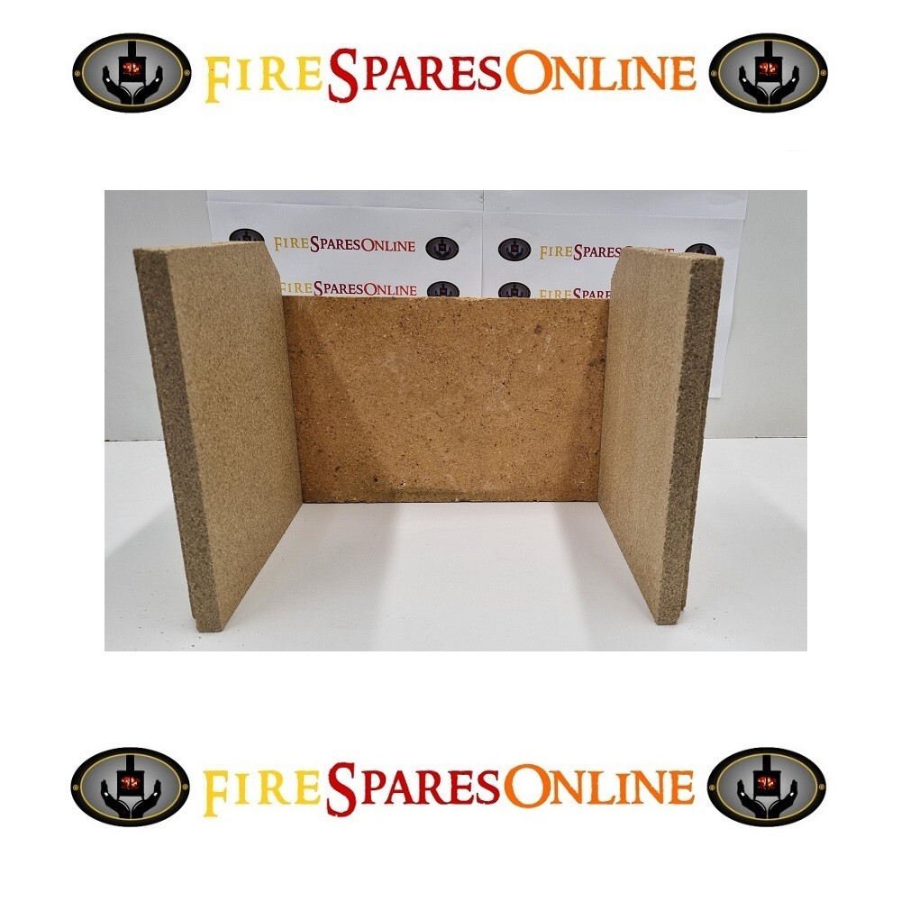 Coalbrookdale Little Wenlock Stove/Fire Bricks, Vermiculite Sides, Clay