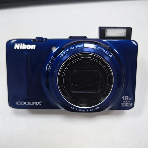 Nikon Coolpix S9300 Red 16.0MP Compact Digital Camera 18x Optical Zoom - 90% New - Picture 10 of 12