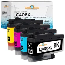LC406XL for Brother High Yield Ink Cartriges MFC-J4335DW MFC-J4345DW J5855DW Lot