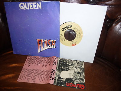 Queen, Flash, Football Fight, Text, German EMI 1C006-64205, 1980, 7''
