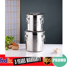 Food Storage Container Stainless Steel Airtight Canister Kitchen Storage Bucket