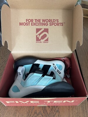 Five Ten Gambit VCS Womens Size 6 36 Light Blue Suede Easy On Climbing Shoe 