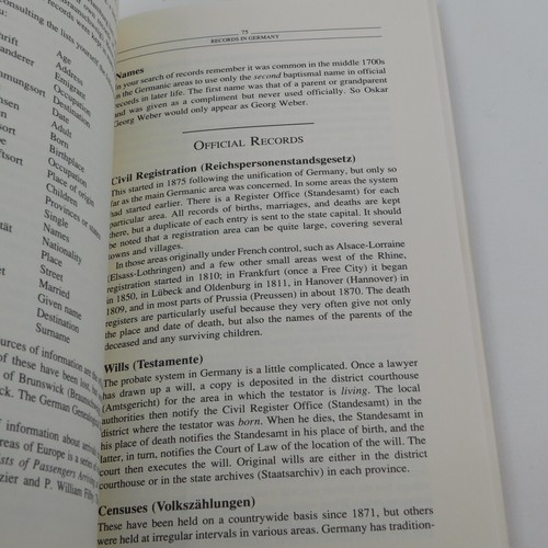 Search Your German Roots PB 1997 Genealogy Guide Germanic Ancestors Family - Foto 9 di 10