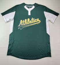 Majestic Cool Base Oakland Athletics Men's Medium Green/White Baseball Jersey 