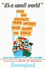 Its a Small World Retro Fantasyland Bank of America Cruise Poster NON GLOSSY