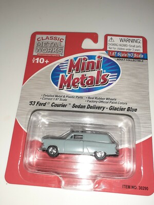 Classic Metal Works Mini Metals HO '53 Ford Courier Sedan Delivery Glacier Blue